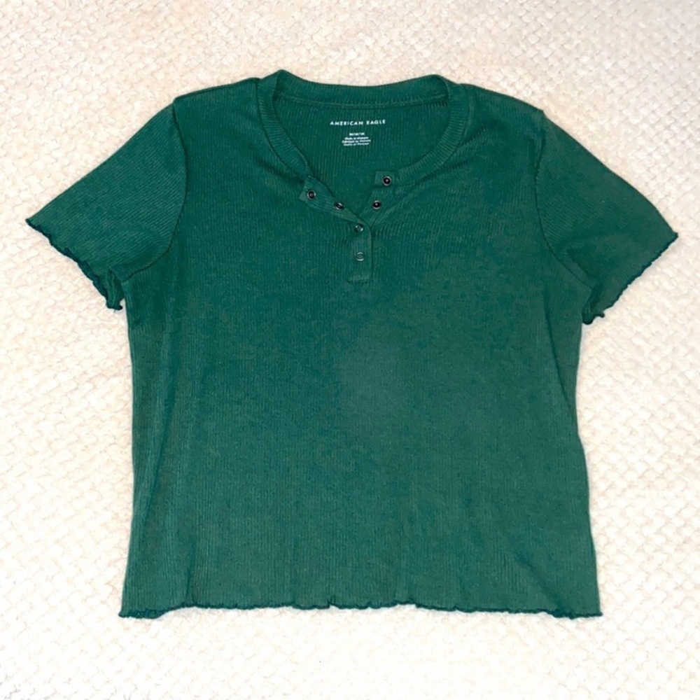 forest green baby tee